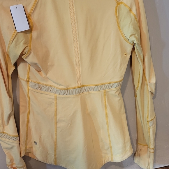 Bright yellow Lululemon active sweater - Picture 4 of 6